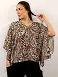 Blusa zebra moda Km0