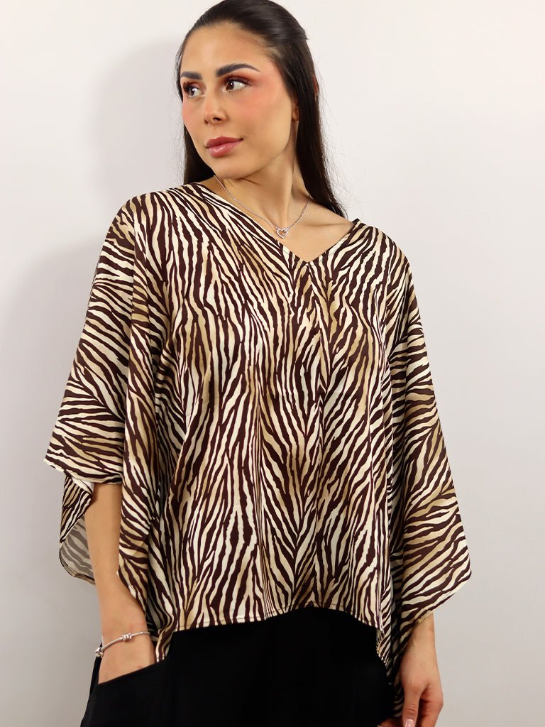 Blusa zebra moda Km0