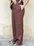 Pantalón lino modakm0