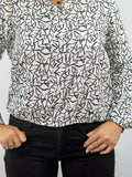 CAMISA GRAFFITY - BLUEBERRY - AnnaTresModa Moda KM0