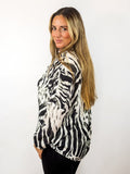 CAMISA PRINTER - BLUEBERRY - AnnaTresModa Moda KM0