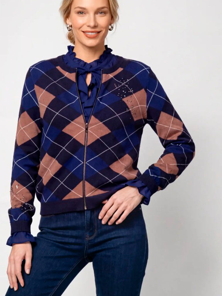 Chaqueta rombos monari modakm0