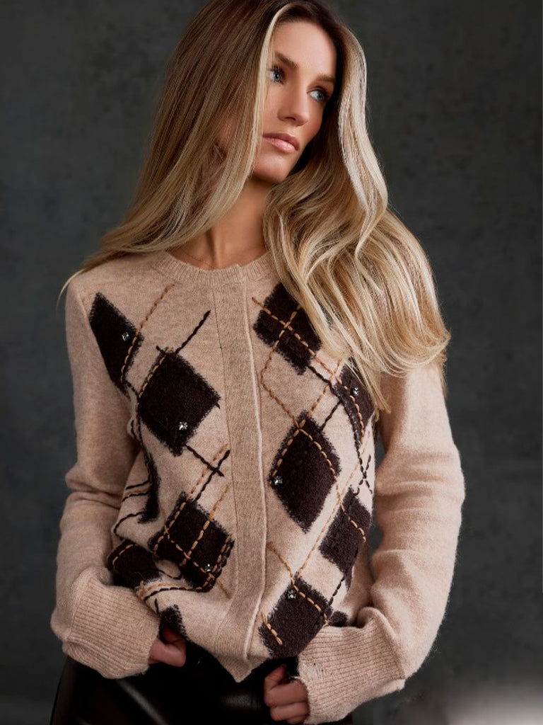 Chaqueta rombos monari modakm0