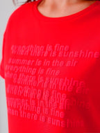 Sudadera roja moda KM0