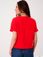 Sudadera roja moda KM0